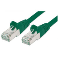 Patchcord Cat5e SFTP 1M 100% Cu zielony