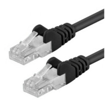 Patchcord Cat5e UTP 1,5m 100% CU czarny