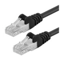 Patchcord Cat5e UTP 1,5m 100% CU czarny