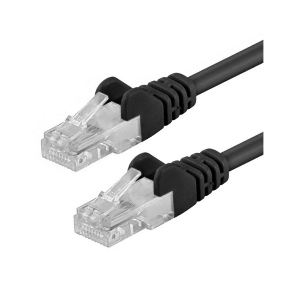 Patchcord Cat5e UTP 1,5m 100% CU czarny