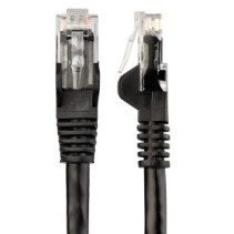 Patchcord Cat5e UTP 1,5m 100% CU czarny