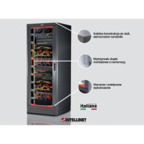 Szafa Rack 19 42U 600x800 drzwi szklane cokół