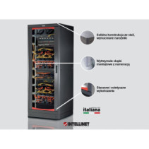 Szafa Rack 19 33U 800x600 drzwi szklane cokół