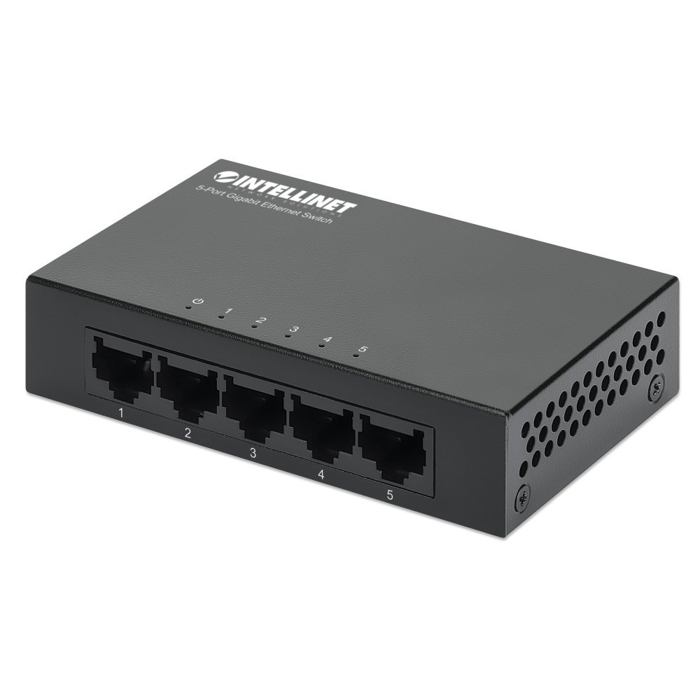 Switch 5x RJ45 Gigabit, metal, desktop