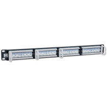 Patch panel 1U Rack 19 UTP 24xRJ45 Cat5e