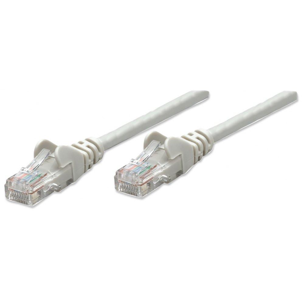 Patchcord Cat6 UTP 1m 100% CU szary