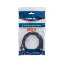 Patchcord Cat5e UTP 1m 100% CU czarny