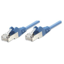 Patchcord Cat5e SFTP 7,5m 100% CU niebieski
