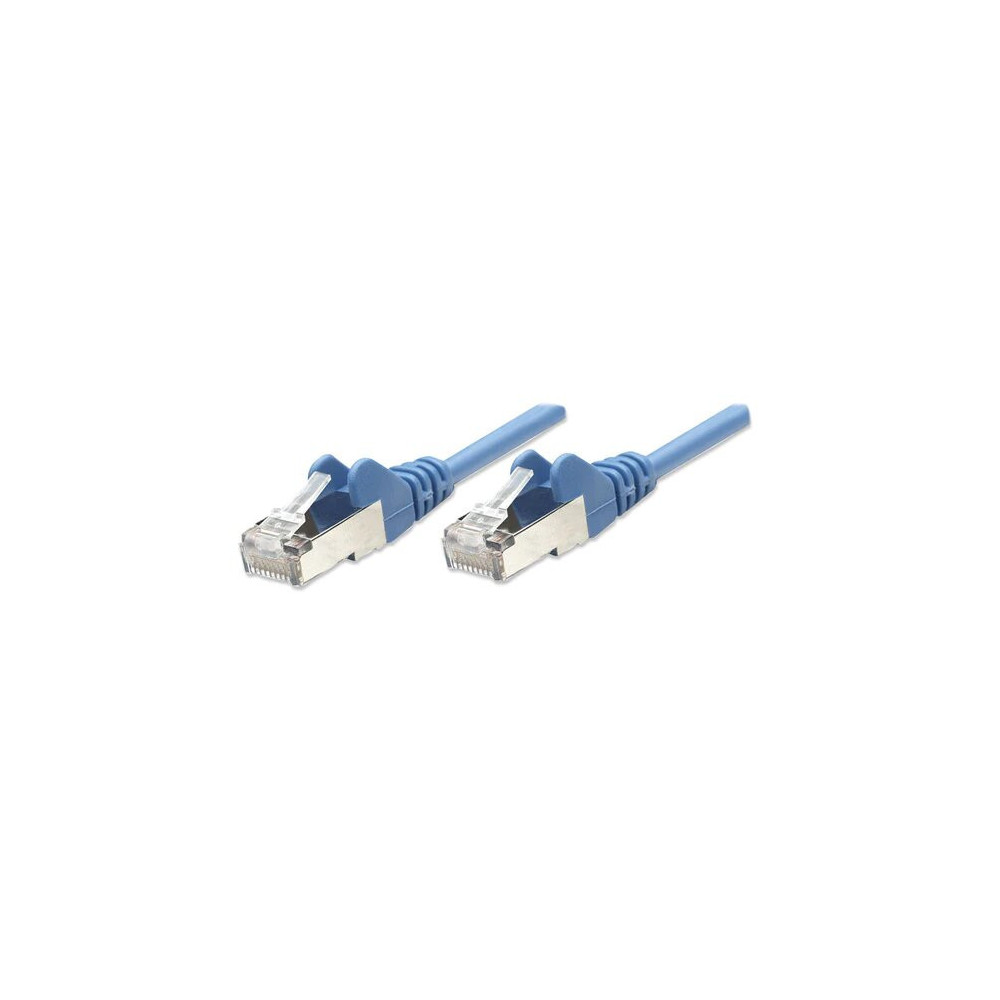 Patchcord Cat5e SFTP 7,5m 100% CU niebieski