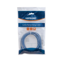 Patchcord Cat6 UTP 0,5m 100% CU niebieski