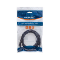 Patchcord Cat6 UTP 0,5m 100% CU czarny